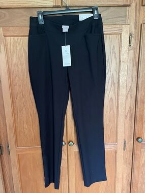 Chico's Black Straight-Leg Ponte Pants